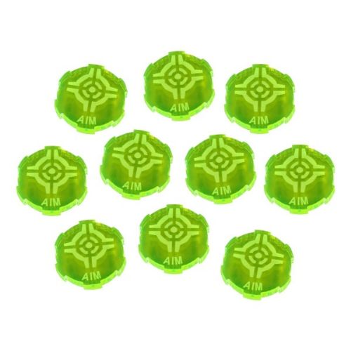 Aim Tokens for Star Wars: Legion, Fluorescent Green (10)